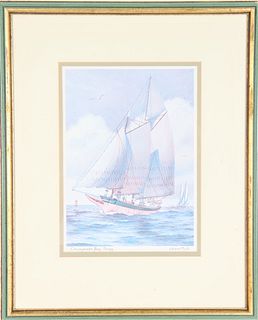 John Moll Chesapeake Bay Pungy Print