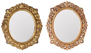 Pair of Gilt Carved Mirrors, Early 20th C