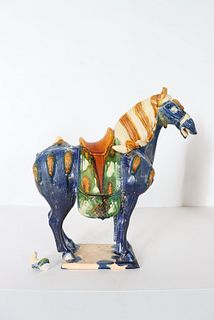 Sancai Glaze Tang Style Horse, As Is