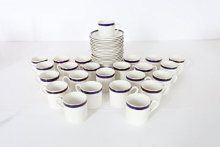 Set of English Maddock Cups & Saucers