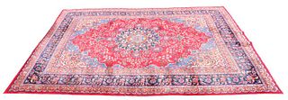 Semi Antique Persian Tabriz Rug, 9 x 13 ft