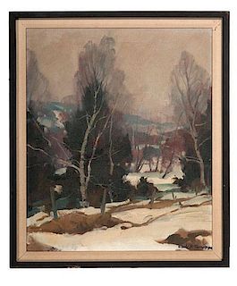Winter Landscape by Emile A. Gruppe  
