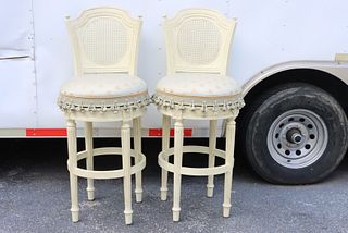 Pair of Upholstered Barstools