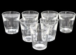 (7) Signed Steuben Glass Tumblers