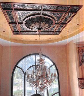 Enormous Opulent Cut Glass Chandelier