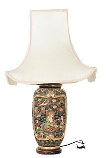 Chinese Figural Scene Lamp