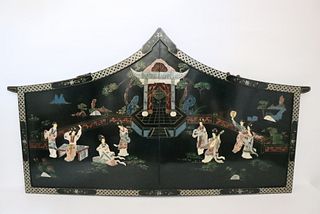 20th C Japanese Lacquerware Table Screen