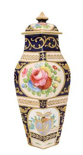 English Crown Staffordshire Covered Vase