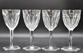 Set of (4) Baccarat Wine Glasses