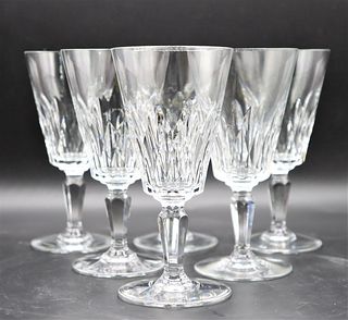 Set of (6) Baccarat Crystal Wine Glasses