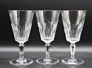 Set of (3) Baccarat Crystal Wine Glasses