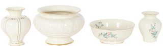 Set of (4) Lenox Porcelain Vases/Centerpieces