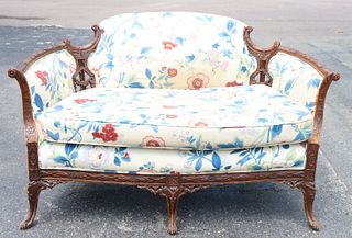 Vintage Upholstered Marquis/Settee