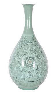 Korean Celadon Glaze Vase