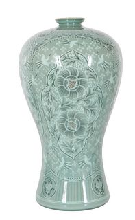 Korean Celadon Glaze Vase
