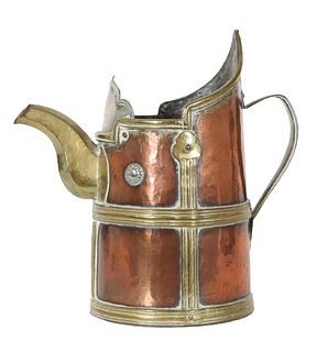 Copper and Brass Detailed Coffee Pot