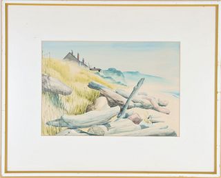 "Coastal Scene" Watercolor