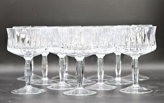 (12) Vintage Crystal Dessert Wine Glasses