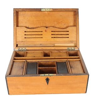 Wooden Box w Compartments