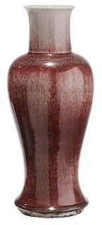 Langyao Style Baluster-Form Porcelain Vase