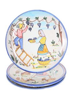 (3) Italian Ceramica Artistica Solimene Plates