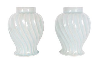 Pair of Thai Ceramic Vases