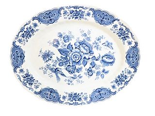 Ridgway Staffordshire Blue & White Platter