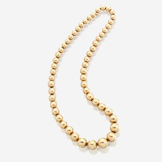 A fourteen karat gold necklace, Tiffany & Co.