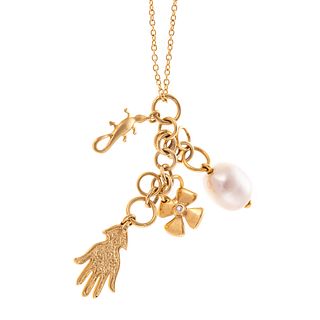 An 18K Charm Necklace by H. Stern