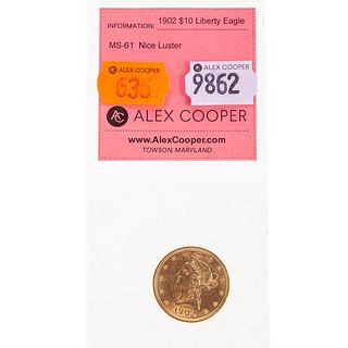 1902 $10 Liberty Gold Eagle MS61
