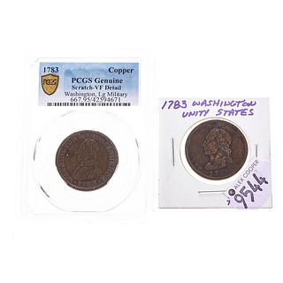 Two 1783 Washington Cents