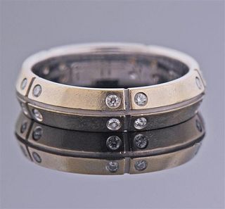 Tiffany &amp; Co Streamerica 18K Gold Diamond Band Ring
