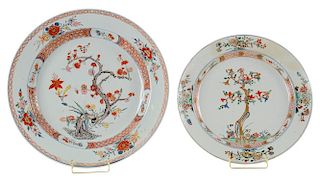 Four Chinese Export Porcelain Famille