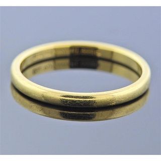 Tiffany &amp; Co 18k Gold 2mm Band Ring