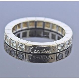 Cartier Lanieres 18K Gold Diamond Wedding Band Ring
