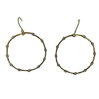 Ippolita 18k Gold Diamond Earrings
