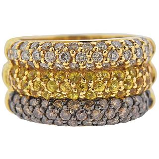 Le Vian LeVian Gold 1.44 Carat Fancy Diamond Yellow Sapphire Ring