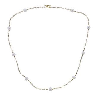 Tiffany &amp; Co Peretti 18K Gold Pearls by the Yard  Necklace