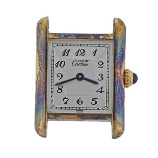 Must de Cartier Tank Vermeil Quartz Watch