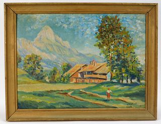 Fritz Kohler Impressionist Landscape Painting