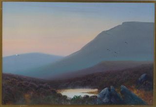 Impressionist Mountain Landscape Painting