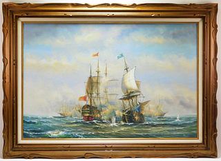 J. Harvey aft. James Hardy Naval Battle Painting
