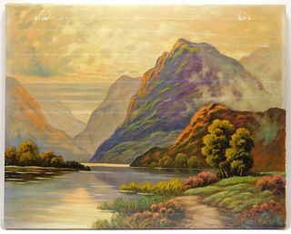 Thomas C. Blake Hudson River Landscape Painting