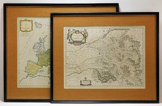 2PC Aft. Henricus Hondius Europe & Bergamo Maps