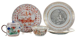 Five Pieces European-Themed Chinese