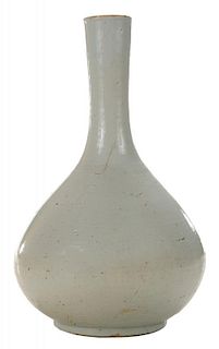 Early Asian Stoneware Bottle-Form Vase