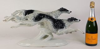 LG Rosenthal Russian Wolfhound Porcelain Statue