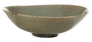 Early Asian Celadon-Glazed Bowl