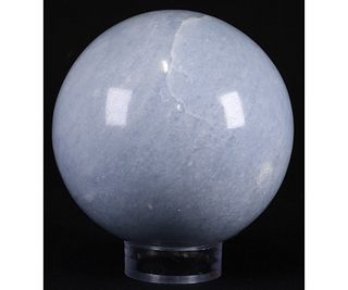 CALCITE SPHERE ON STAND