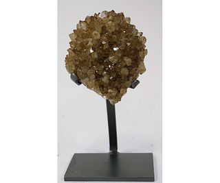 CITRINE CLUSTER ON STAND
